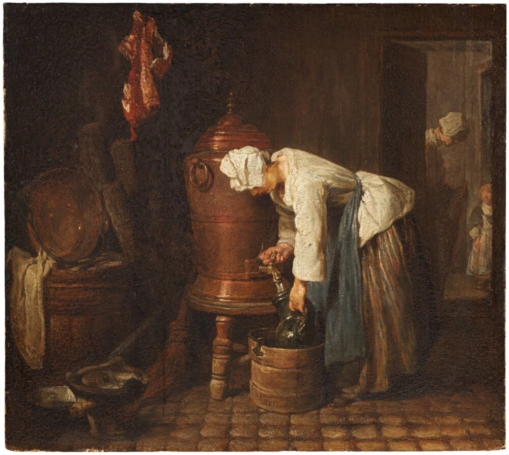 Jean Siméon Chardin - Donna che attinge acqua da un'urna, Nationalmuseum Stockholm